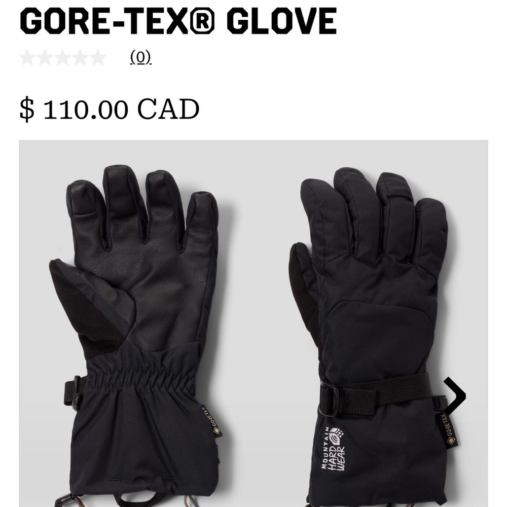 Mountain Hard Wear Gore-Tex Winter Gloves